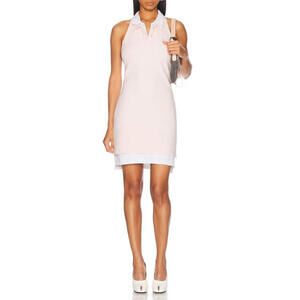 ALEXANDER WANG Layered Polo Mini Halter Dress